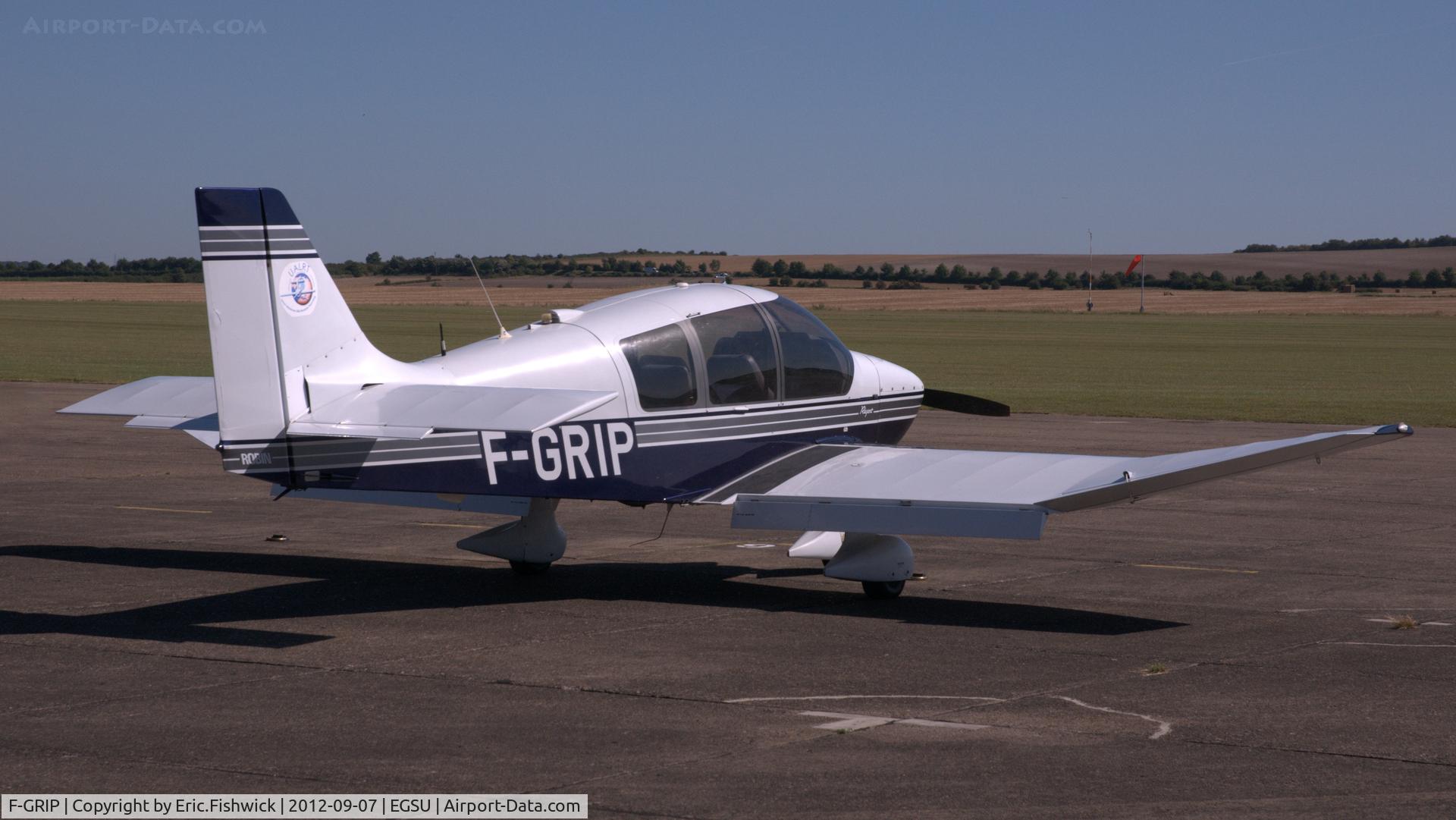 F-GRIP, Robin DR-400-180 Regent C/N 2527, 2. F-GRIP at Duxford Airfield.