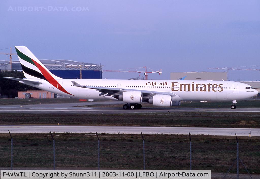 F-WWTL, 2003 Airbus A340-541 C/N 485, C/n 0485 - To be A6-ERC