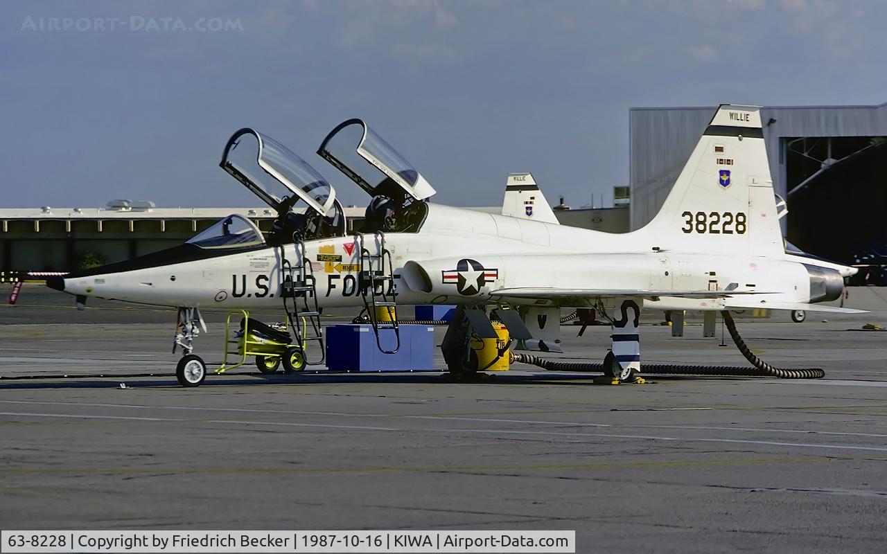 63-8228, 1964 Northrop T-38A-50-NO Talon C/N N.5575, flightline at Williams AFB