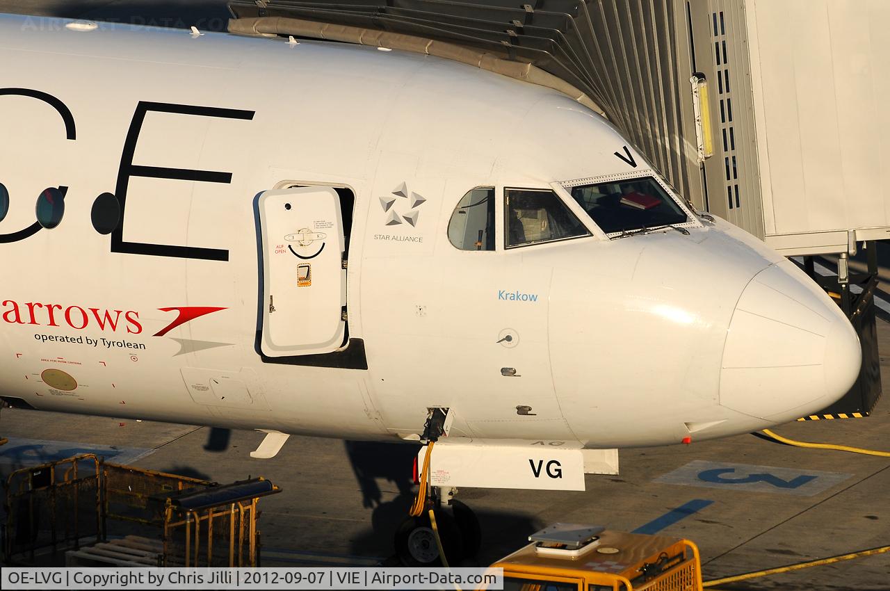 OE-LVG, 1994 Fokker 100 (F-28-0100) C/N 11520, Austrian arrows