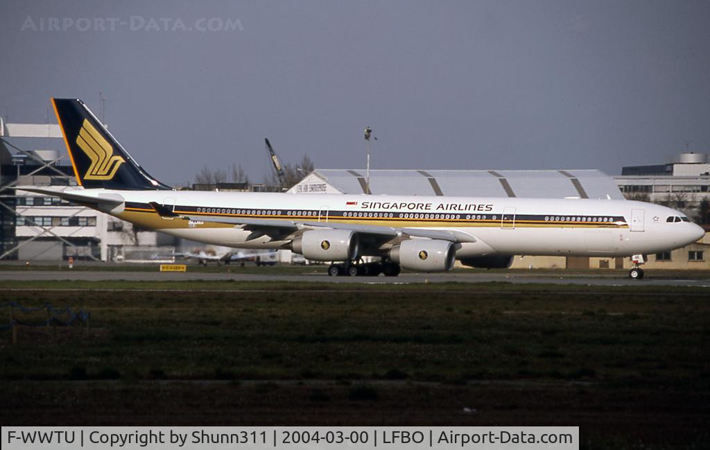 F-WWTU, 2004 Airbus A340-541 C/N 563, C/n 0563 - To be 9V-SGE