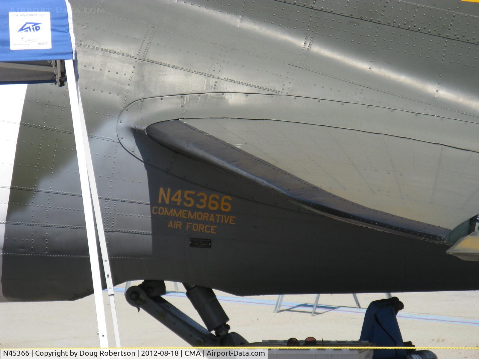 N45366, 1943 Douglas C-53D-DO Skytrooper (DC-3A) C/N 11757, 1943 Douglas C53D SKYTROOPER 'D-Day Doll', two Curtiss-Wright R-1820-56 radials 1,200 Hp each, of CAF-probably no longer used for parachutists