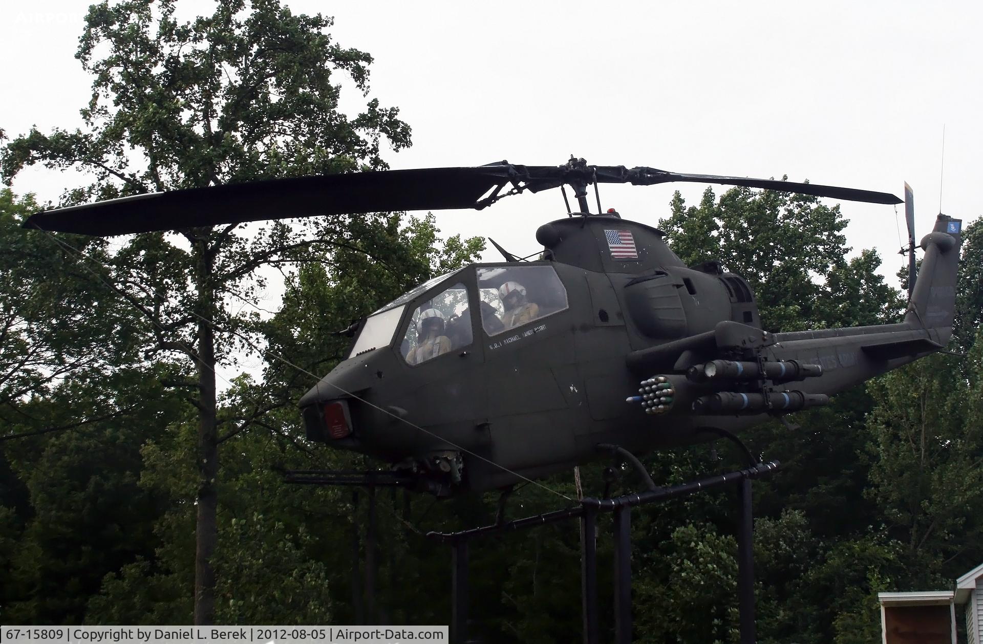 67-15809, 1967 Bell AH-1G Cobra C/N 20473, This Army attack helicopter is on display at VFW 8075, just south of Prospect, CT.  The display is dedicated to Michael Aaron Knight, who lost his life in Vietnam, in 1967.