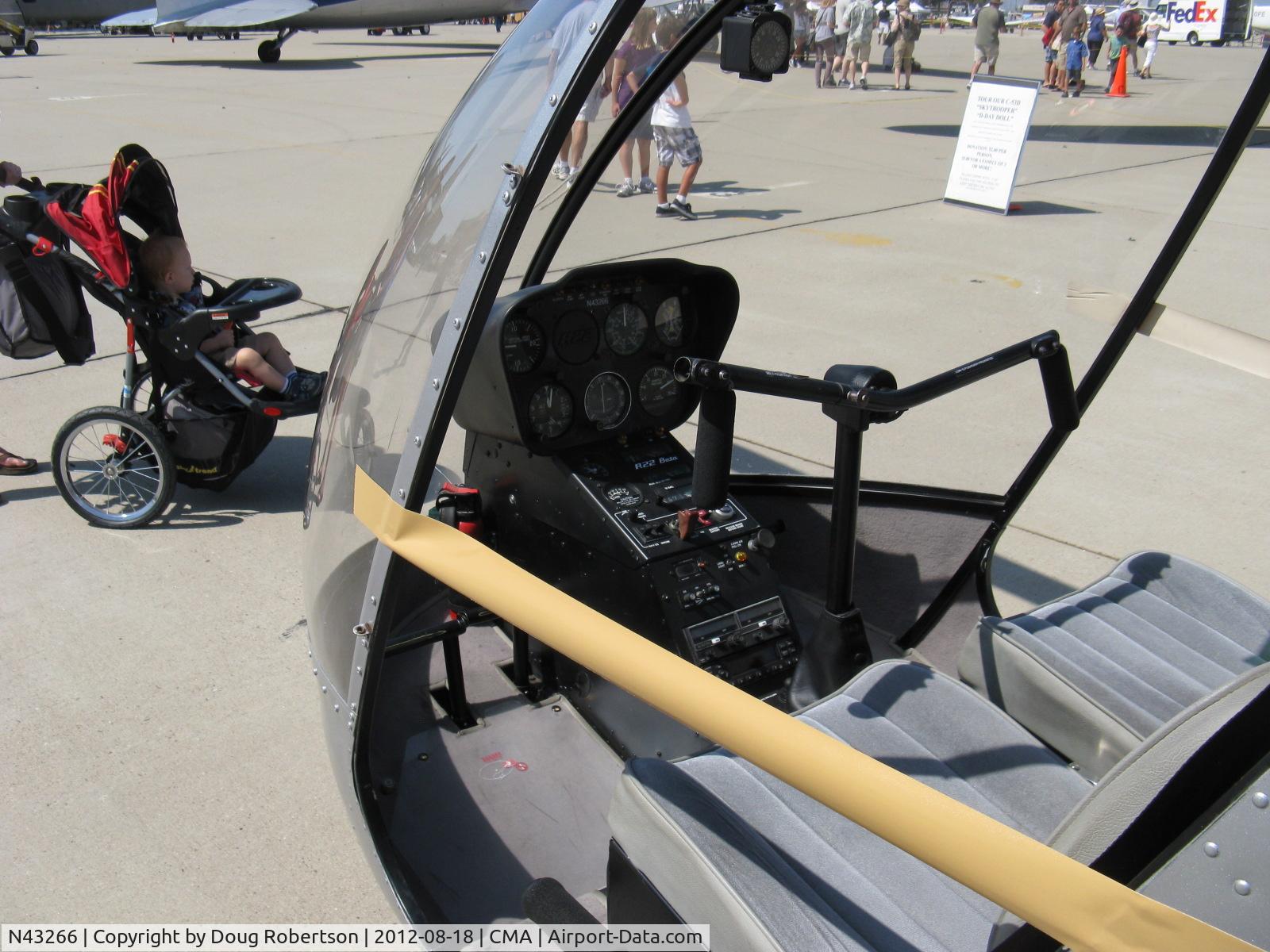 N43266, 1990 Robinson R22 Beta C/N 1268, 1990 Robinson R22 BETA, Lycoming O-320-BC, panel