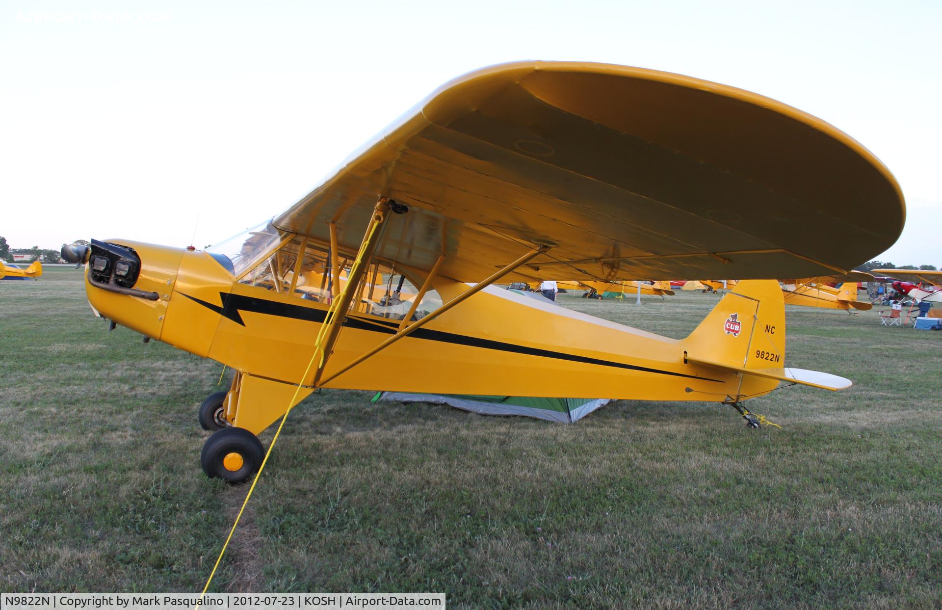 N9822N, 1946 Piper J-3 Cub C/N 18387, Piper J3C-65
