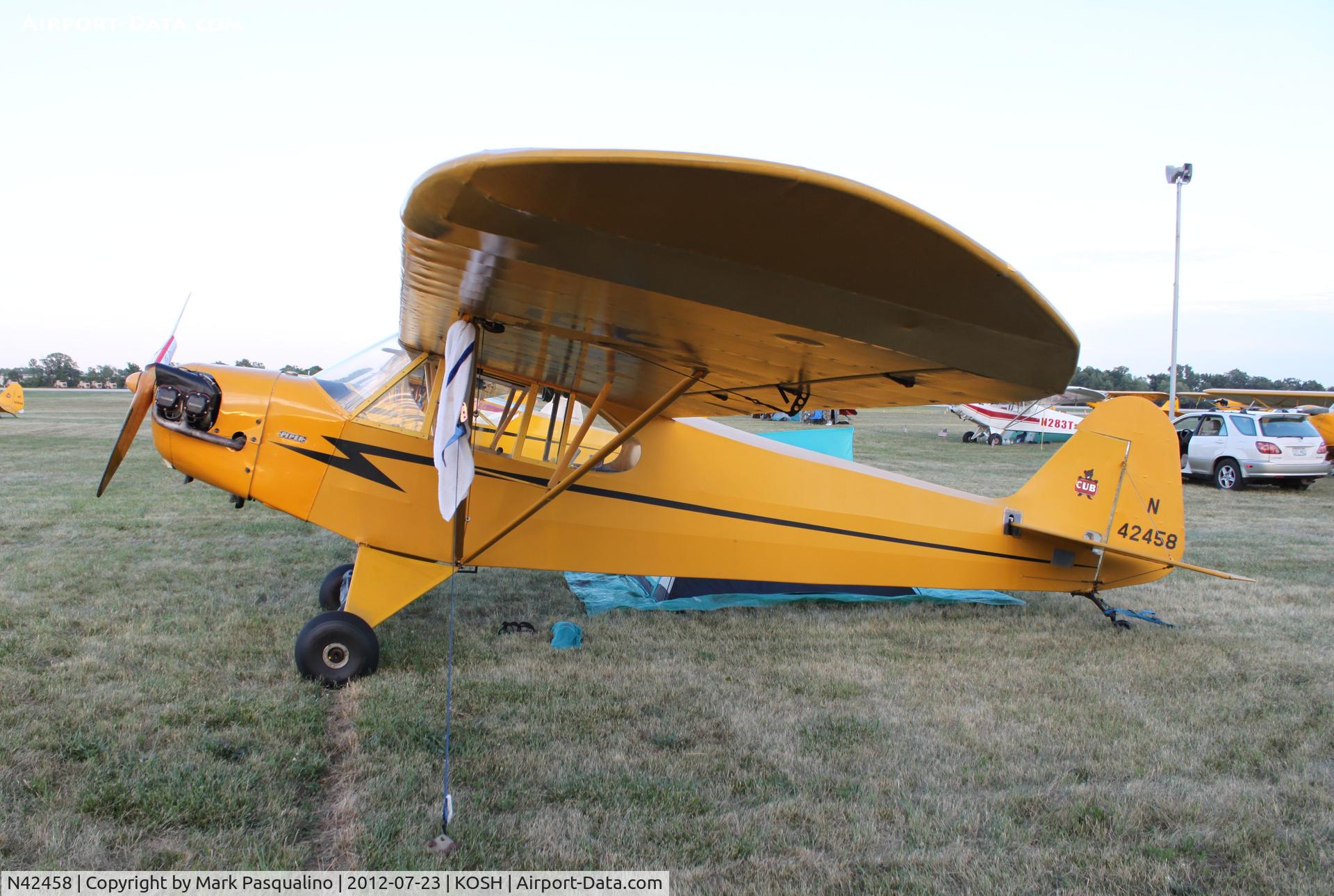 N42458, 1945 Piper J3C-65 Cub C/N 14725, Piper J3C-65