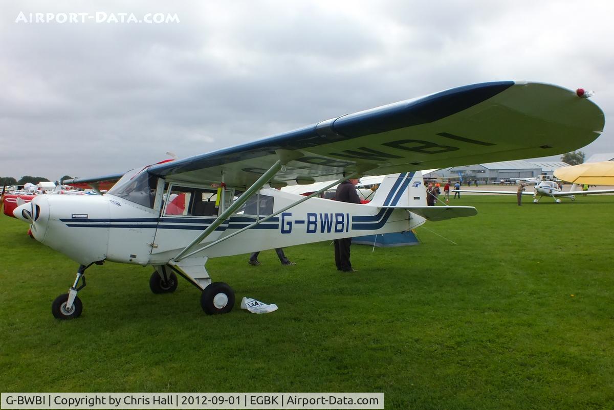 G-BWBI, 1991 Taylorcraft F22A C/N 2207, at the LAA Rally 2012, Sywell