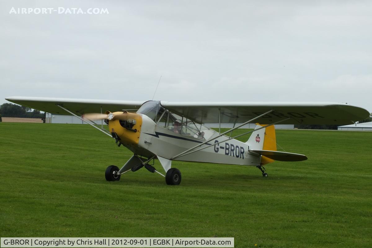 G-BROR, 1943 Piper L-4H Grasshopper (J3C-65D) C/N 10885, at the LAA Rally 2012, Sywell