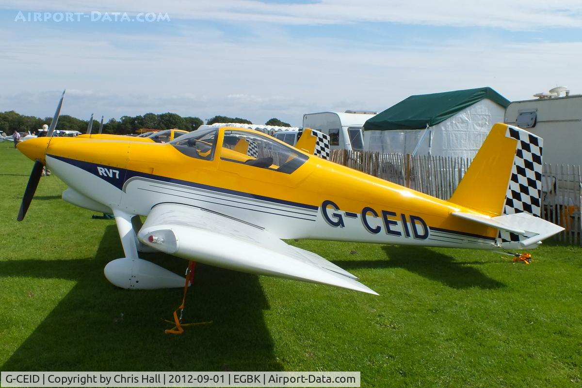 G-CEID, 2007 Vans RV-7 C/N PFA 323-14403, at the LAA Rally 2012, Sywell