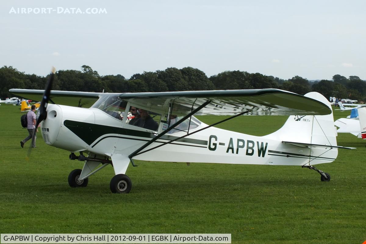 G-APBW, 1957 Auster 5A C/N 3405, at the LAA Rally 2012, Sywell