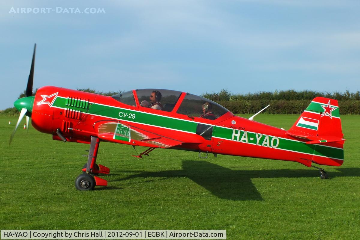 HA-YAO, 1998 Sukhoi Su-29 C/N N0001-01, at the LAA Rally 2012, Sywell