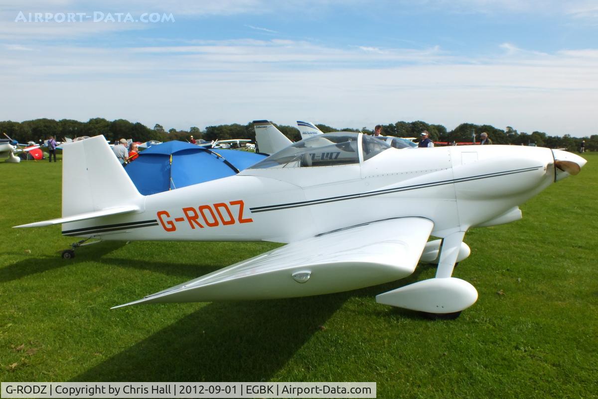 G-RODZ, 2004 Vans RV-3 C/N 10622, at the LAA Rally 2012, Sywell