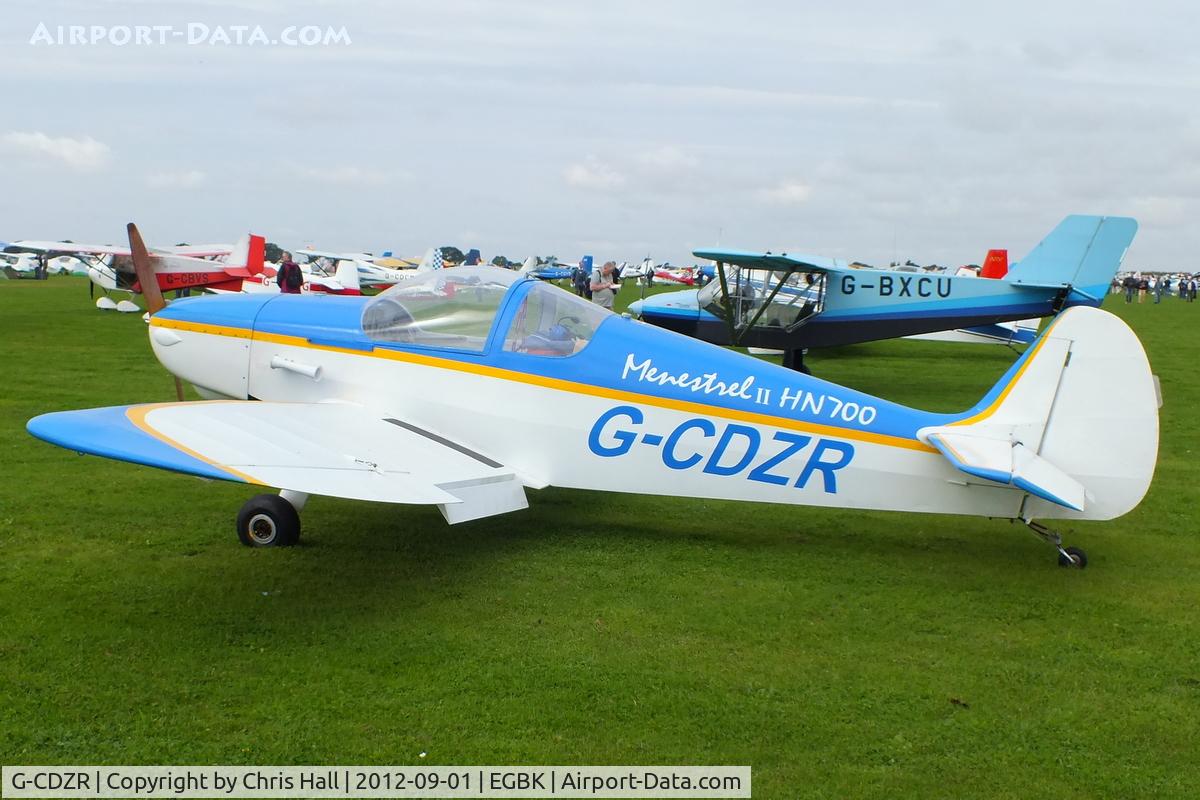 G-CDZR, 2006 Nicollier HN-700 Menestrel II C/N PFA 217-13773, at the LAA Rally 2012, Sywell