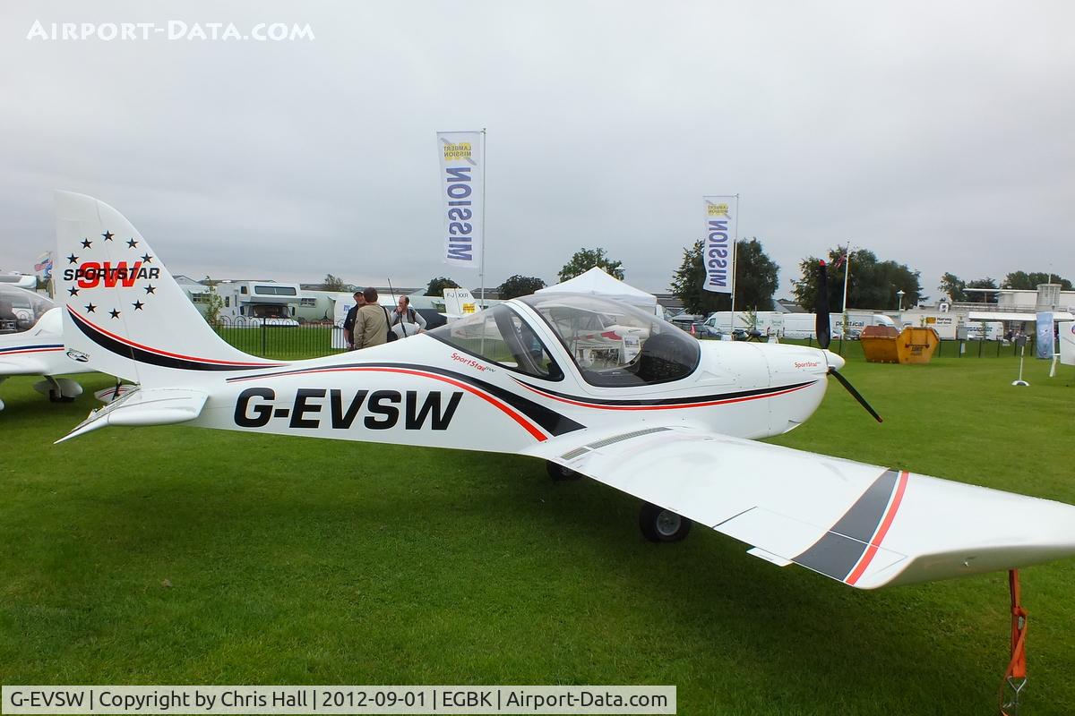 G-EVSW, 2012 Evektor-Aerotechnik Sportstar C/N LAA 315C-15105, at the LAA Rally 2012, Sywell