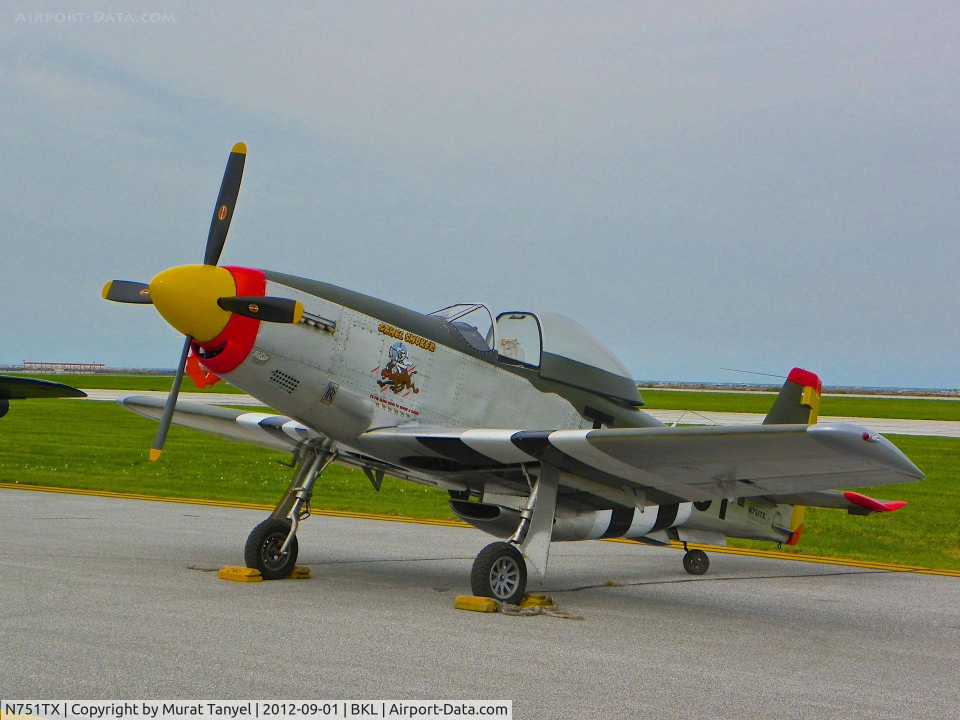 N751TX, Titan T-51 Mustang C/N 0007, @ the 2012 Cleveland National Air Show