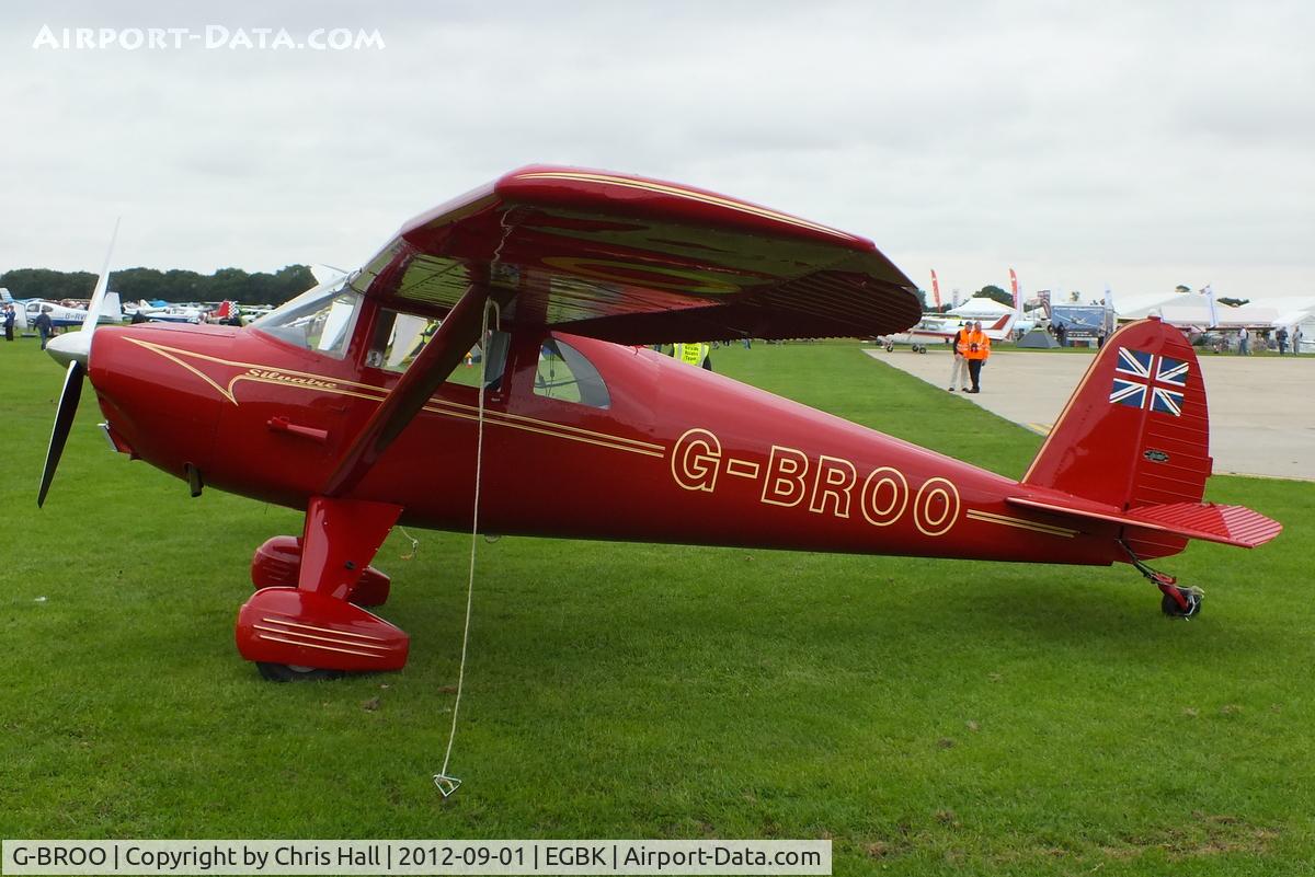 G-BROO, 1948 Luscombe 8E Silvaire C/N 6154, at the LAA Rally 2012, Sywell