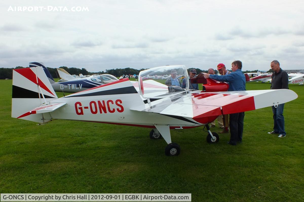 G-ONCS, 1972 Slingsby Tipsy T-66 Nipper 3 C/N PFA 1390, at the LAA Rally 2012, Sywell