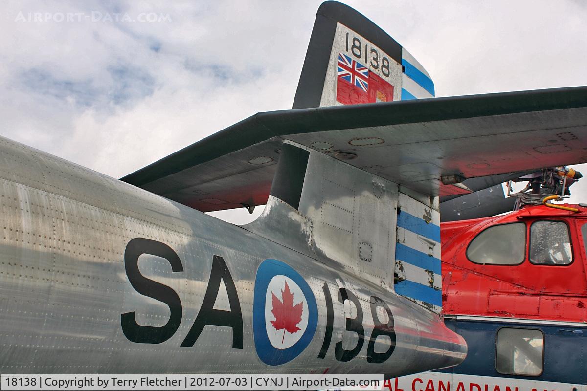 18138, Avro Canada CF-100 Canuck Mk.3D C/N 038, Tail of Avro Canada CF-100 Canuck Mk.3D, c/n: 038