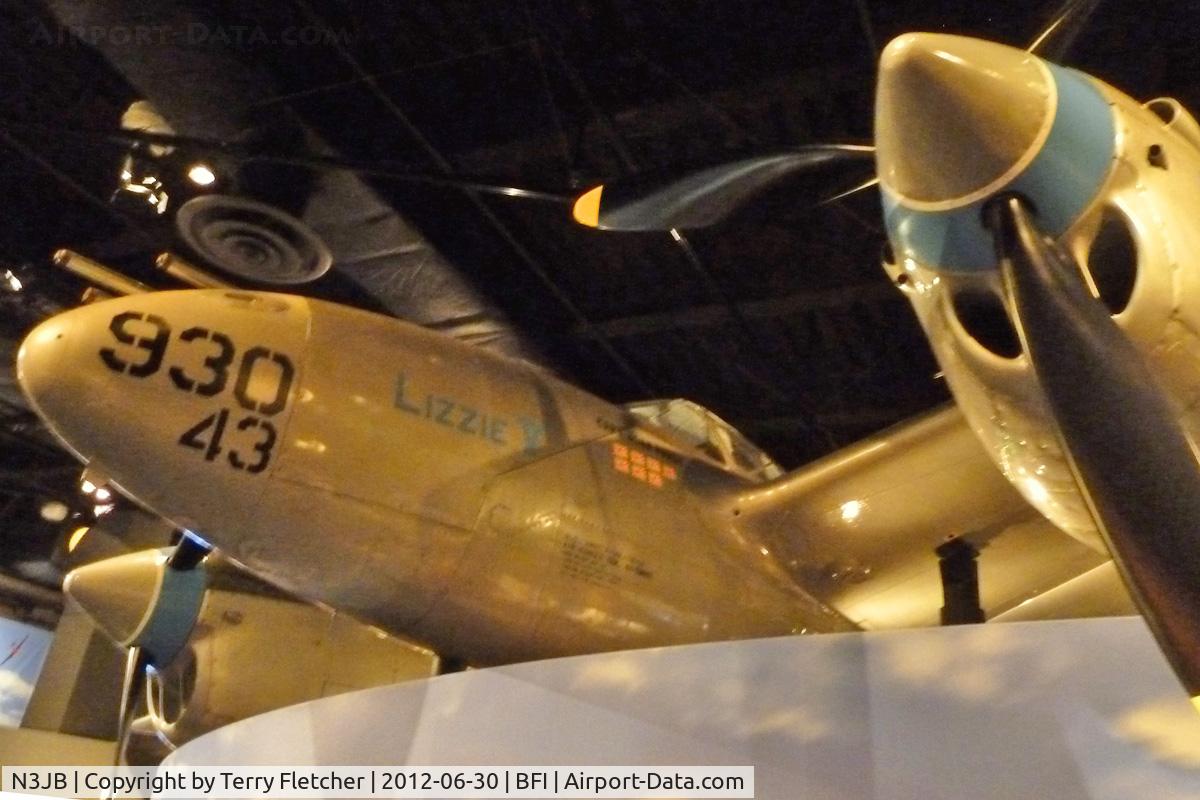 N3JB, 1944 Lockheed P-38L Lightning C/N 422-8352, 1944 Lockheed P-38L, c/n: 44-53097 in Seattle Museum of Flight