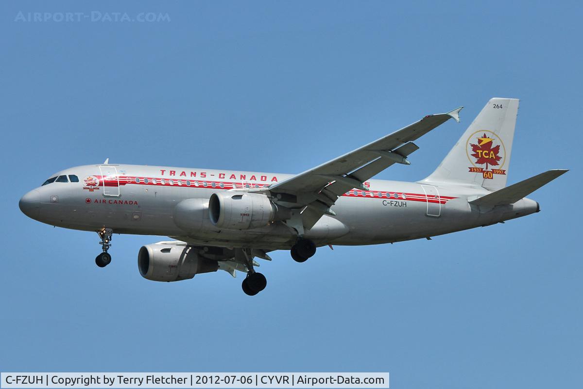C-FZUH, 1997 Airbus A319-114 C/N 711, Retro scheme 1997 Airbus A319-114, c/n: 711