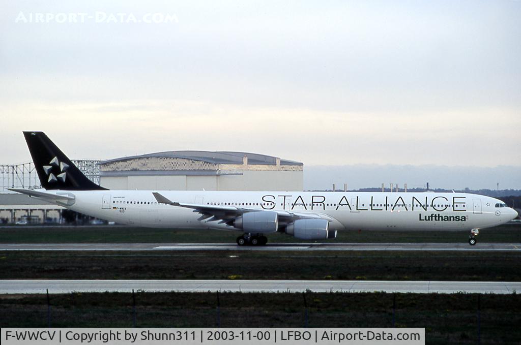 F-WWCV, 2003 Airbus A340-642 C/N 523, C/n 0523 - To be D-AIHC in Star Alliance c/s