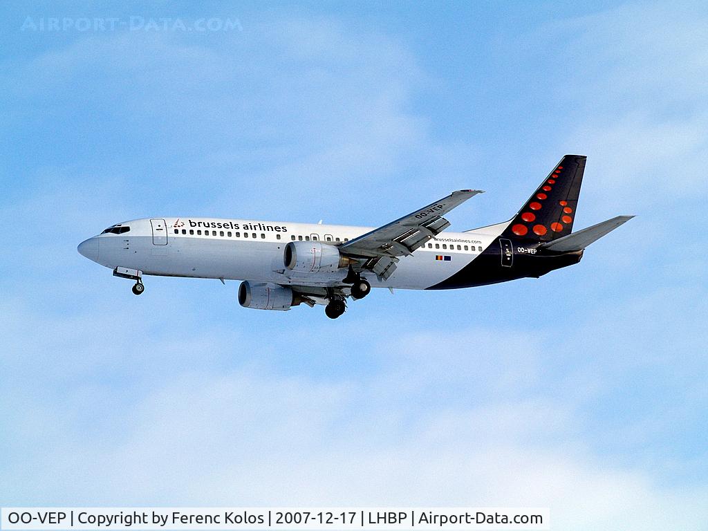 OO-VEP, 1996 Boeing 737-43Q C/N 28489, Ferihegy