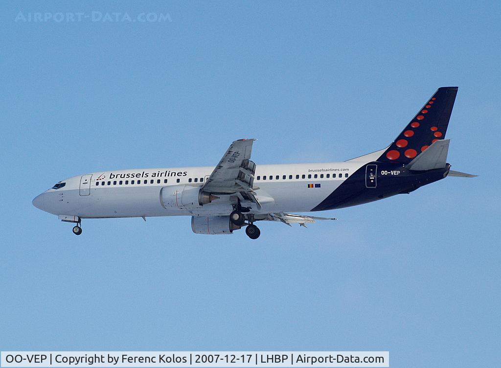 OO-VEP, 1996 Boeing 737-43Q C/N 28489, Ferihegy