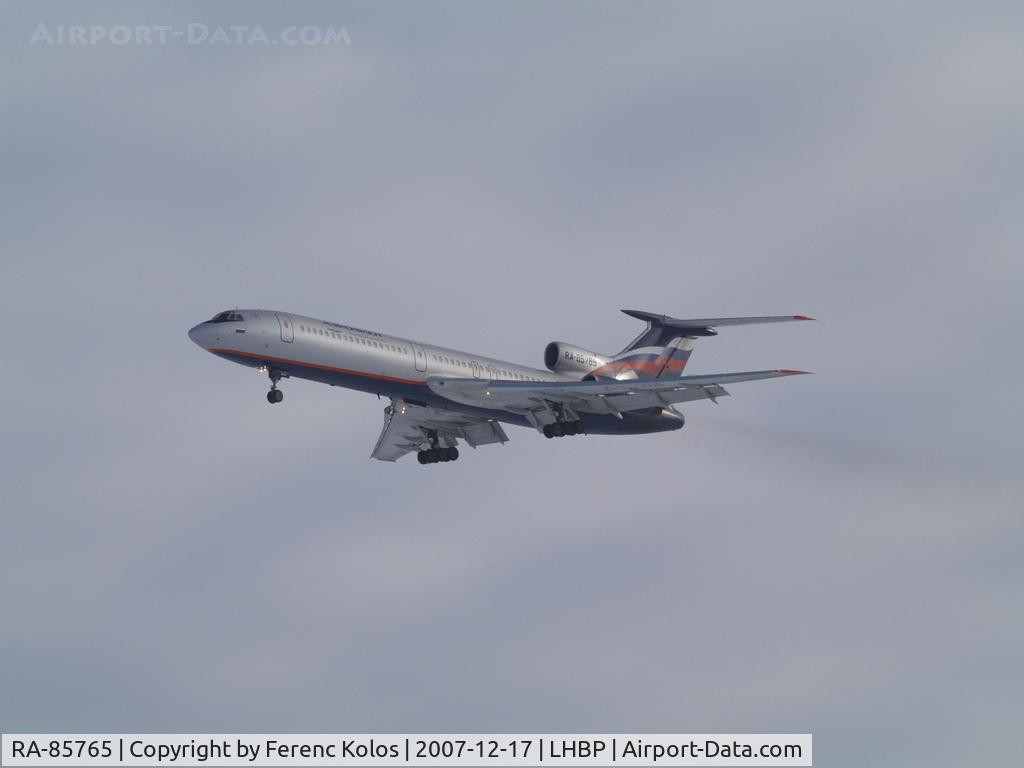 RA-85765, 1990 Tupolev Tu-154M C/N 90A765, Ferihegy