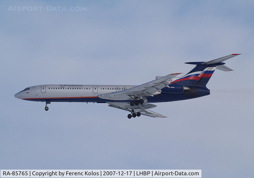 RA-85765, 1990 Tupolev Tu-154M C/N 90A765, Ferihegy