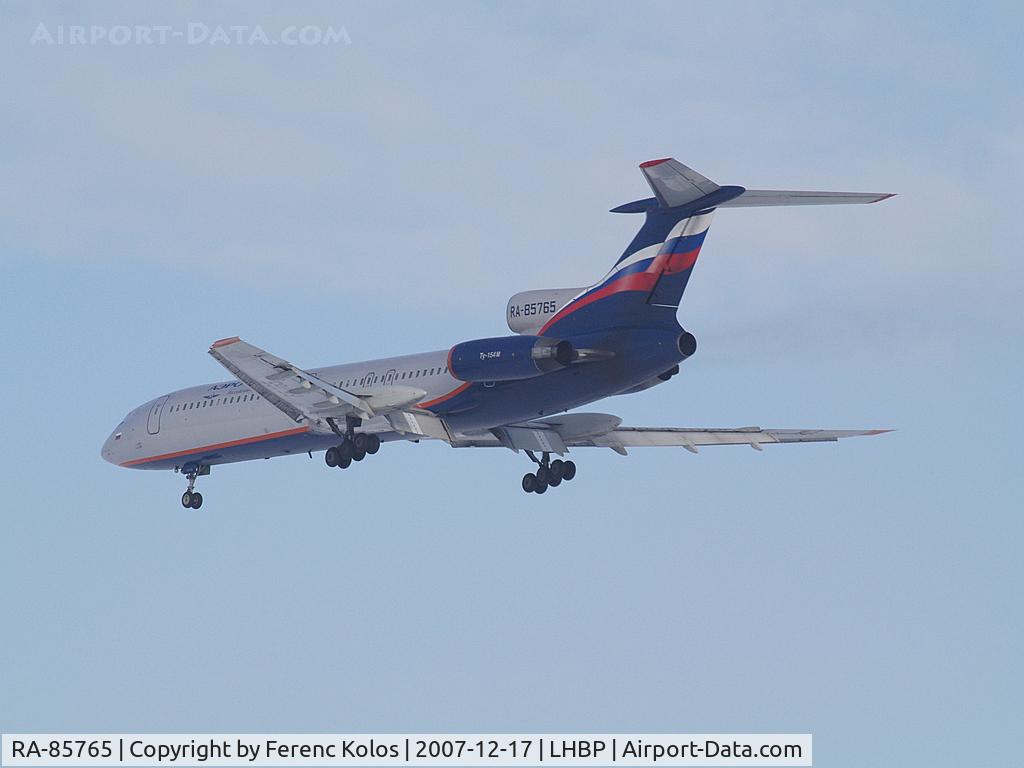 RA-85765, 1990 Tupolev Tu-154M C/N 90A765, Ferihegy