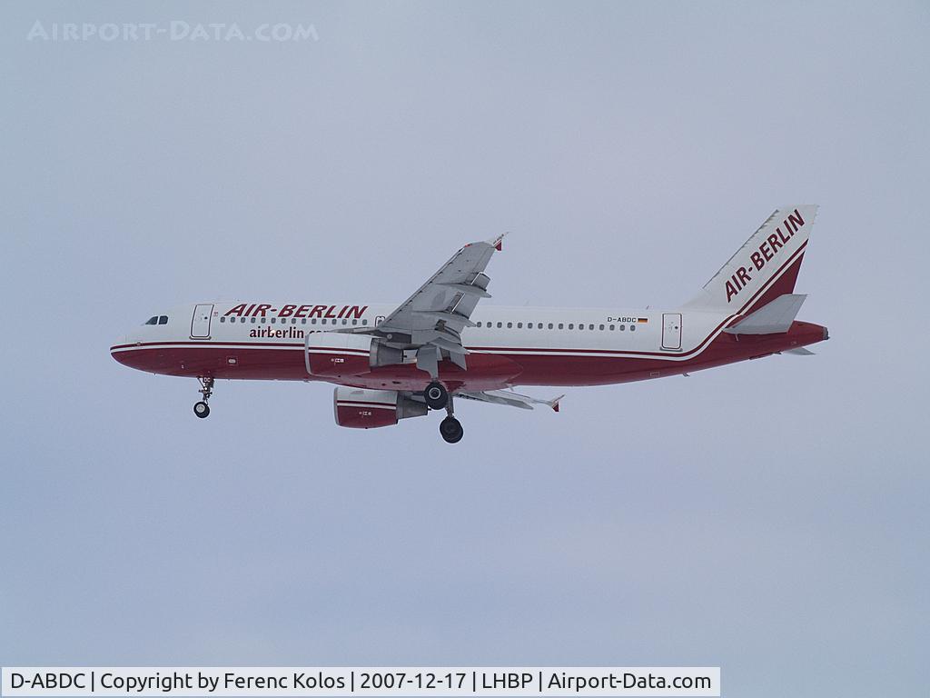 D-ABDC, 2005 Airbus A320-214 C/N 2654, Ferihegy