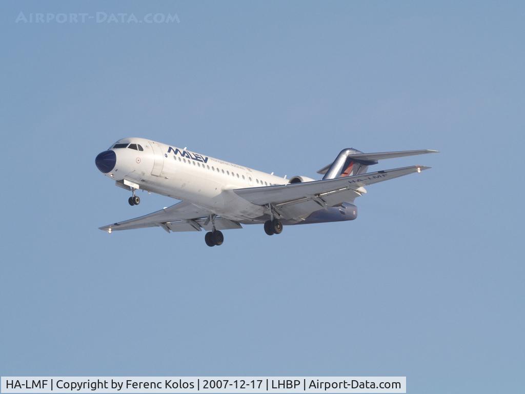 HA-LMF, 1996 Fokker 70 (F-28-0070) C/N 11571, Ferihegy