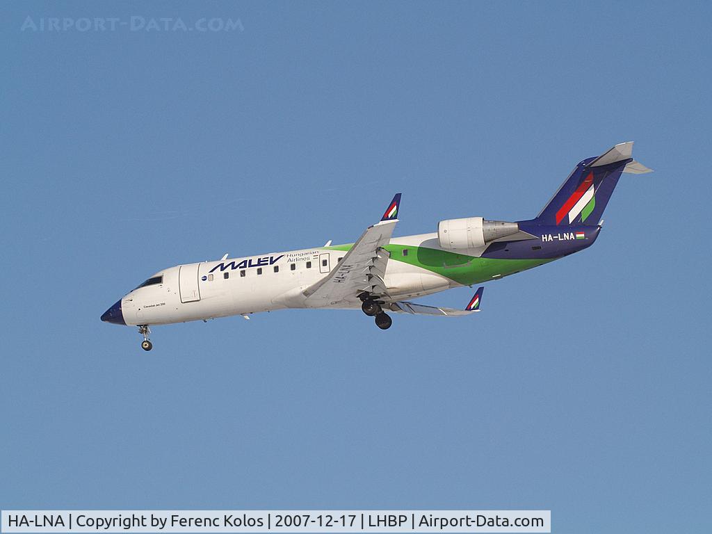 HA-LNA, 2002 Canadair CRJ-100ER (CL-600-2B19) C/N 7676, Ferihegy