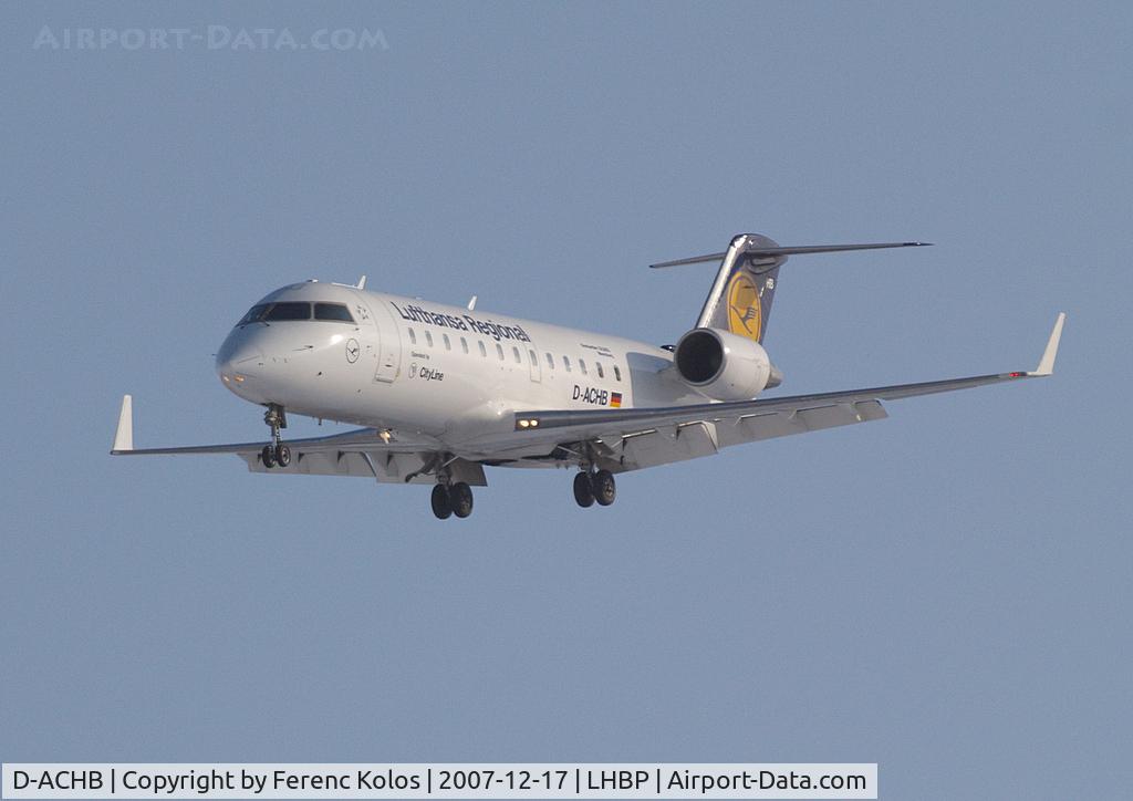 D-ACHB, 2000 Canadair CRJ-200LR (CL-600-2B19) C/N 7391, Ferihegy