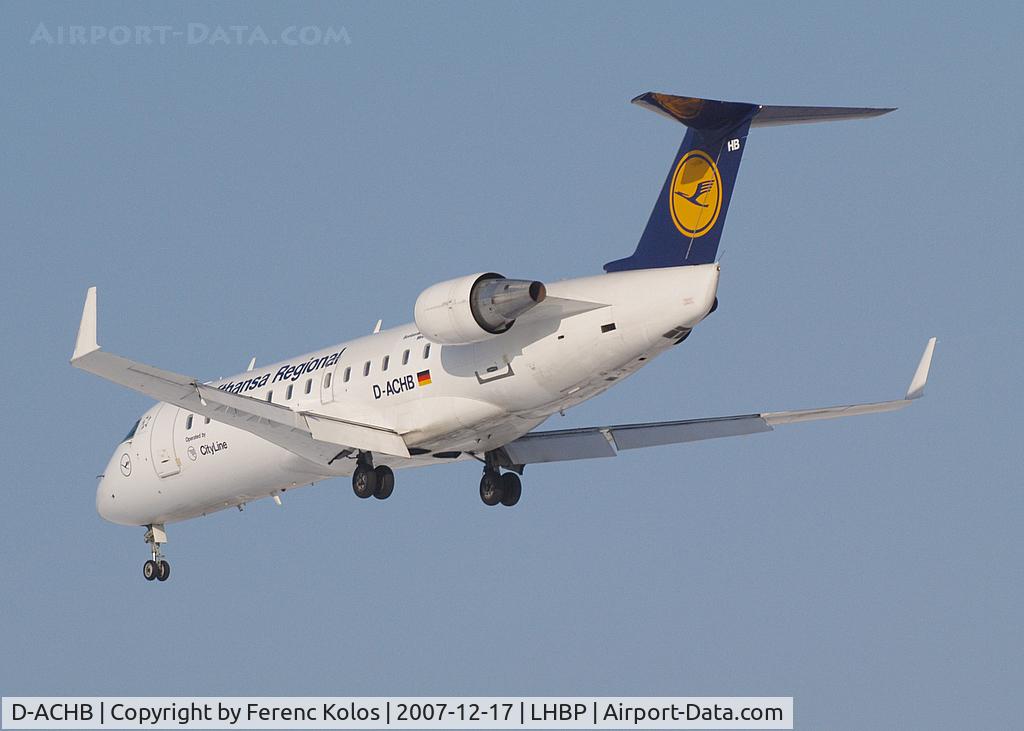 D-ACHB, 2000 Canadair CRJ-200LR (CL-600-2B19) C/N 7391, Ferihegy
