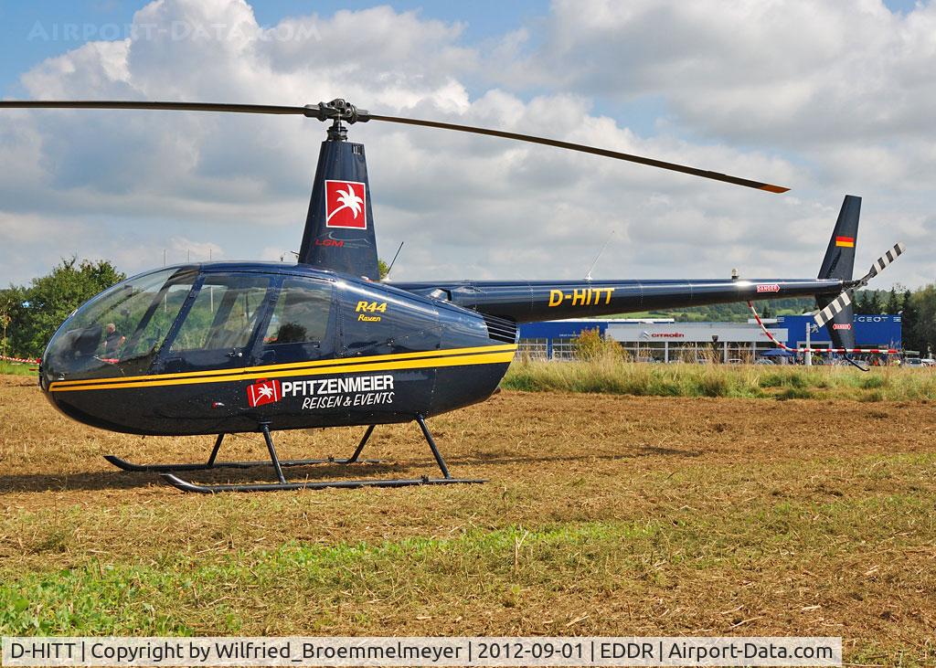 D-HITT, 2001 Robinson R44 Raven II C/N 0966, Shown at a local fair at the town of Assweiler near the airport of Saarbruecken (EDDR).