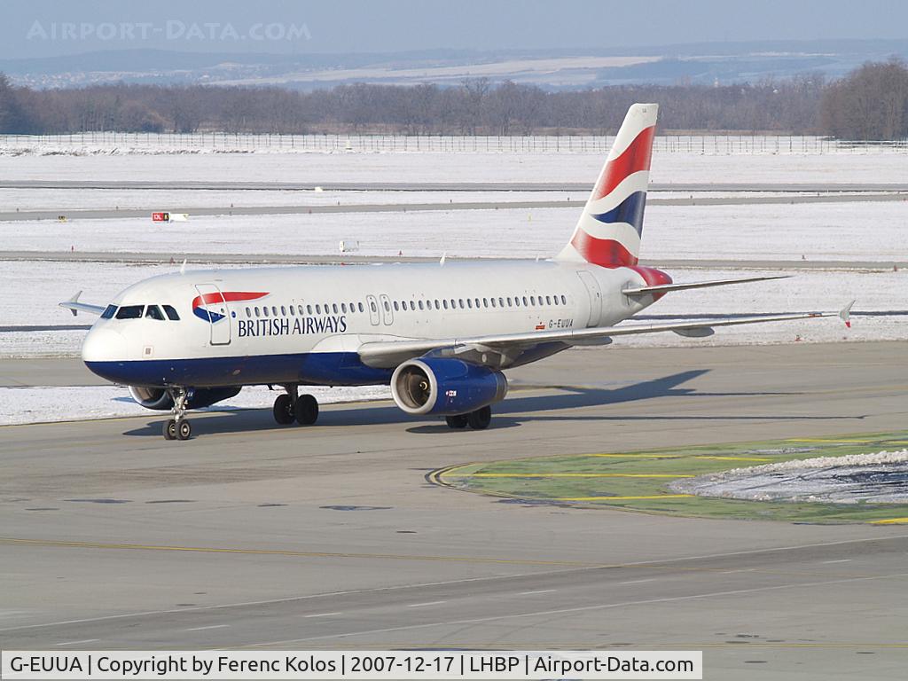 G-EUUA, 2001 Airbus A320-232 C/N 1661, Ferihegy