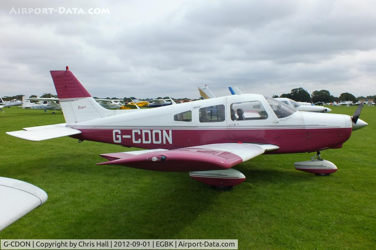 G-CDON, 1982 Piper PA-28-161 Cherokee Warrior II C/N 28-8216185, at the LAA Rally 2012, Sywell