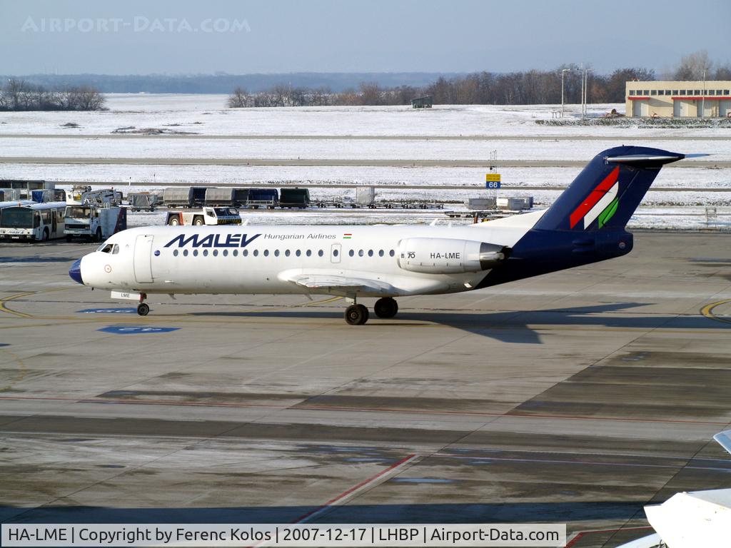 HA-LME, 1996 Fokker 70 (F-28-0070) C/N 11575, Ferihegy