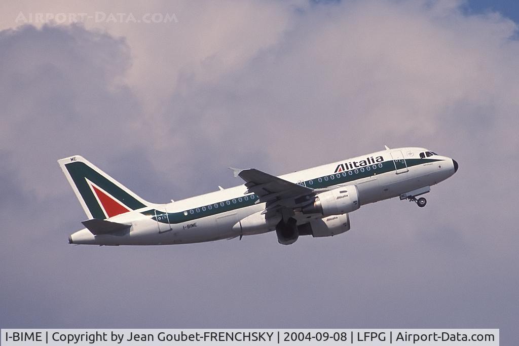 I-BIME, 2002 Airbus A319-112 C/N 1740, AZA [AZ] Alitalia, now EI-BIME