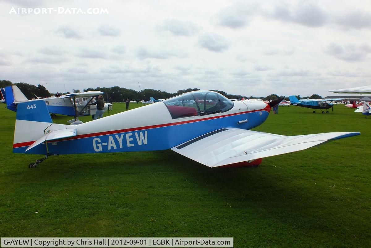 G-AYEW, 1963 CEA Jodel DR.1051 Sicile C/N 443, at the LAA Rally 2012, Sywell