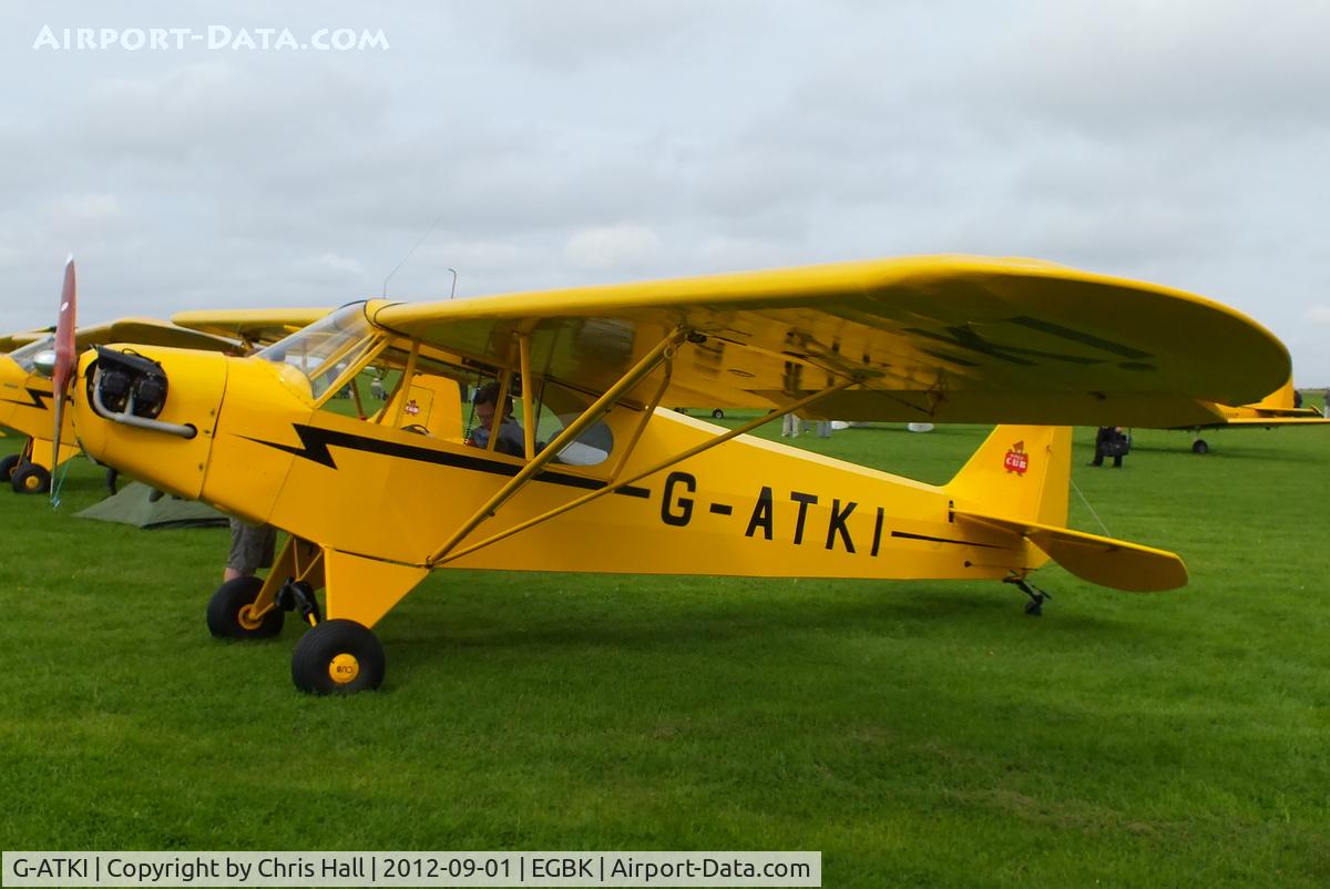 G-ATKI, 1946 Piper J3C-65 Cub Cub C/N 17545, at the LAA Rally 2012, Sywell