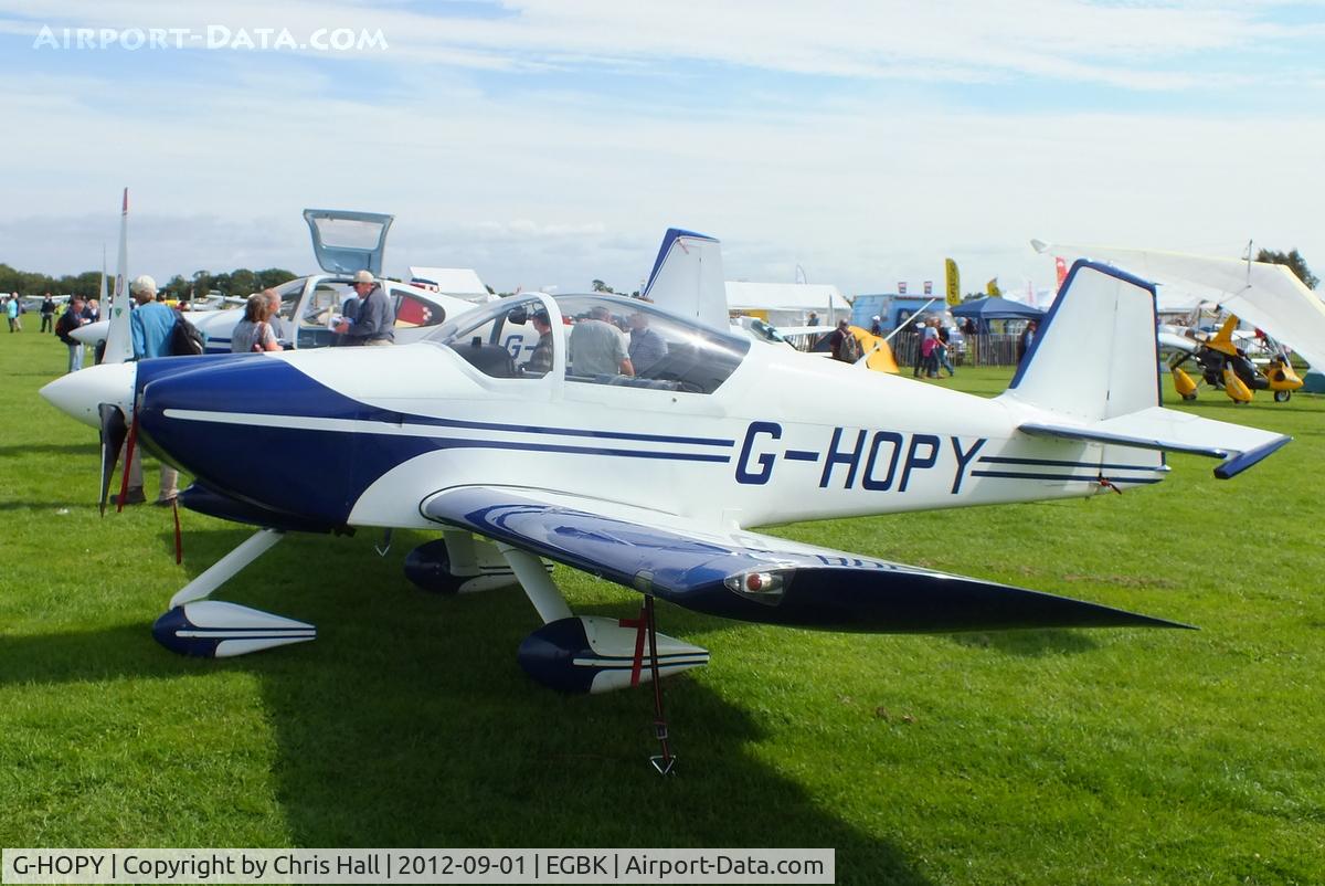 G-HOPY, 1998 Vans RV-6A C/N PFA 181-12742, at the LAA Rally 2012, Sywell