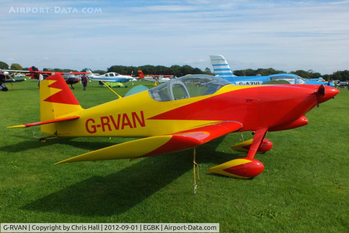 G-RVAN, 1998 Vans RV-6 C/N PFA 181-12657, at the at the LAA Rally 2012, Sywell