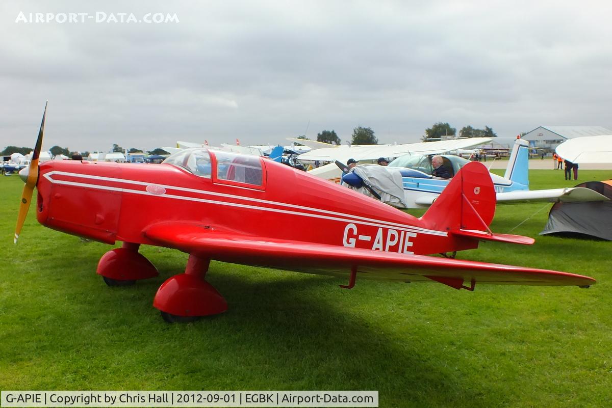 G-APIE, 1958 Tipsy Belfair C/N 535, at the at the LAA Rally 2012, Sywell