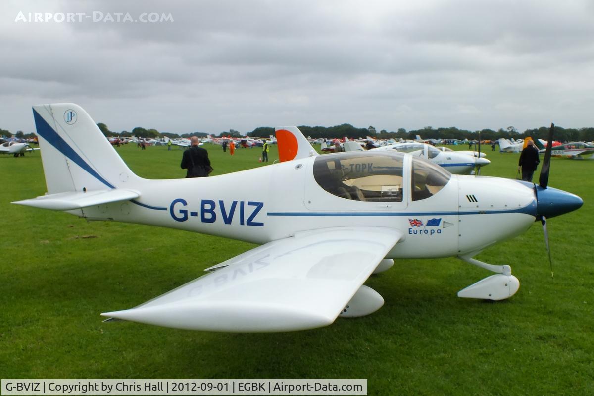 G-BVIZ, 1996 Europa Tri-Gear C/N PFA 247-12601, at the at the LAA Rally 2012, Sywell