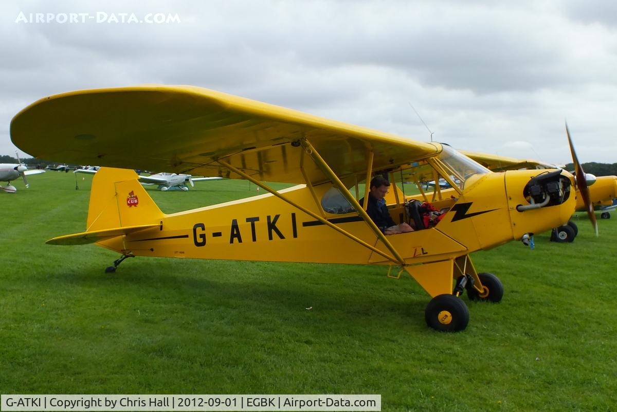 G-ATKI, 1946 Piper J3C-65 Cub Cub C/N 17545, at the at the LAA Rally 2012, Sywell