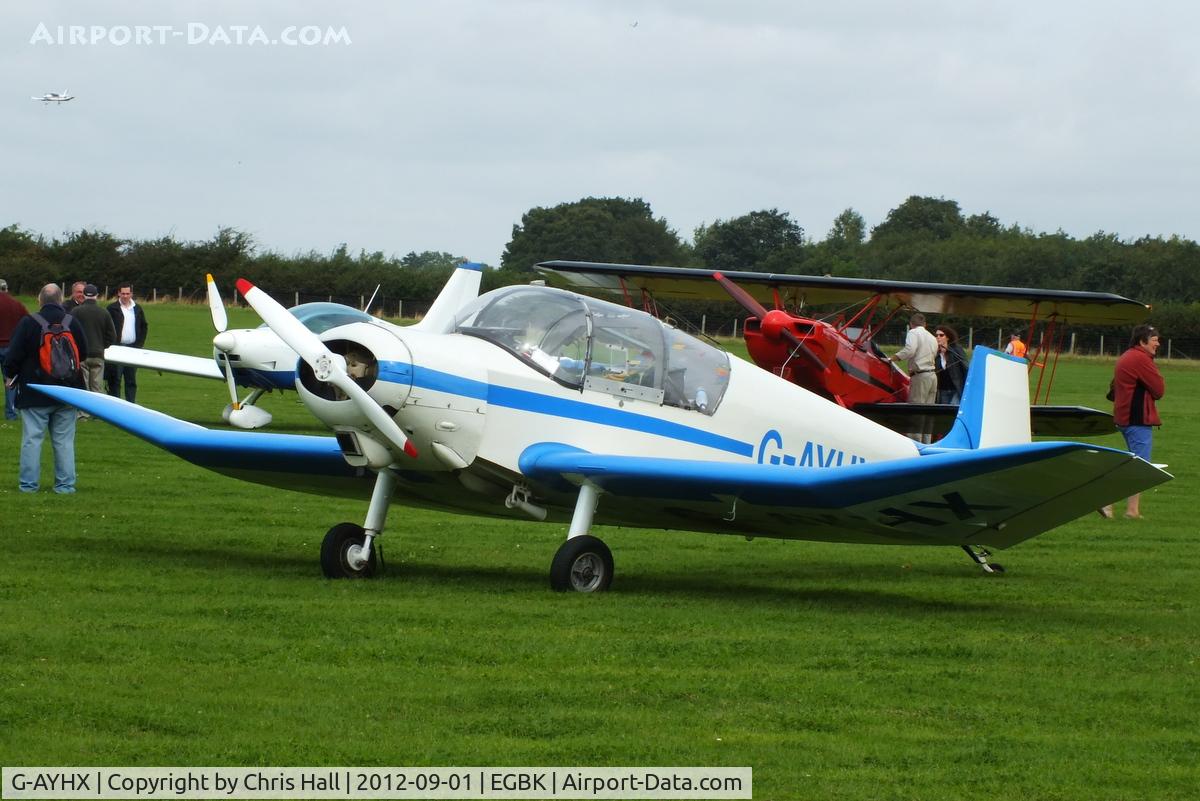 G-AYHX, 1958 SAN Jodel D-117A C/N 903, at the at the LAA Rally 2012, Sywell
