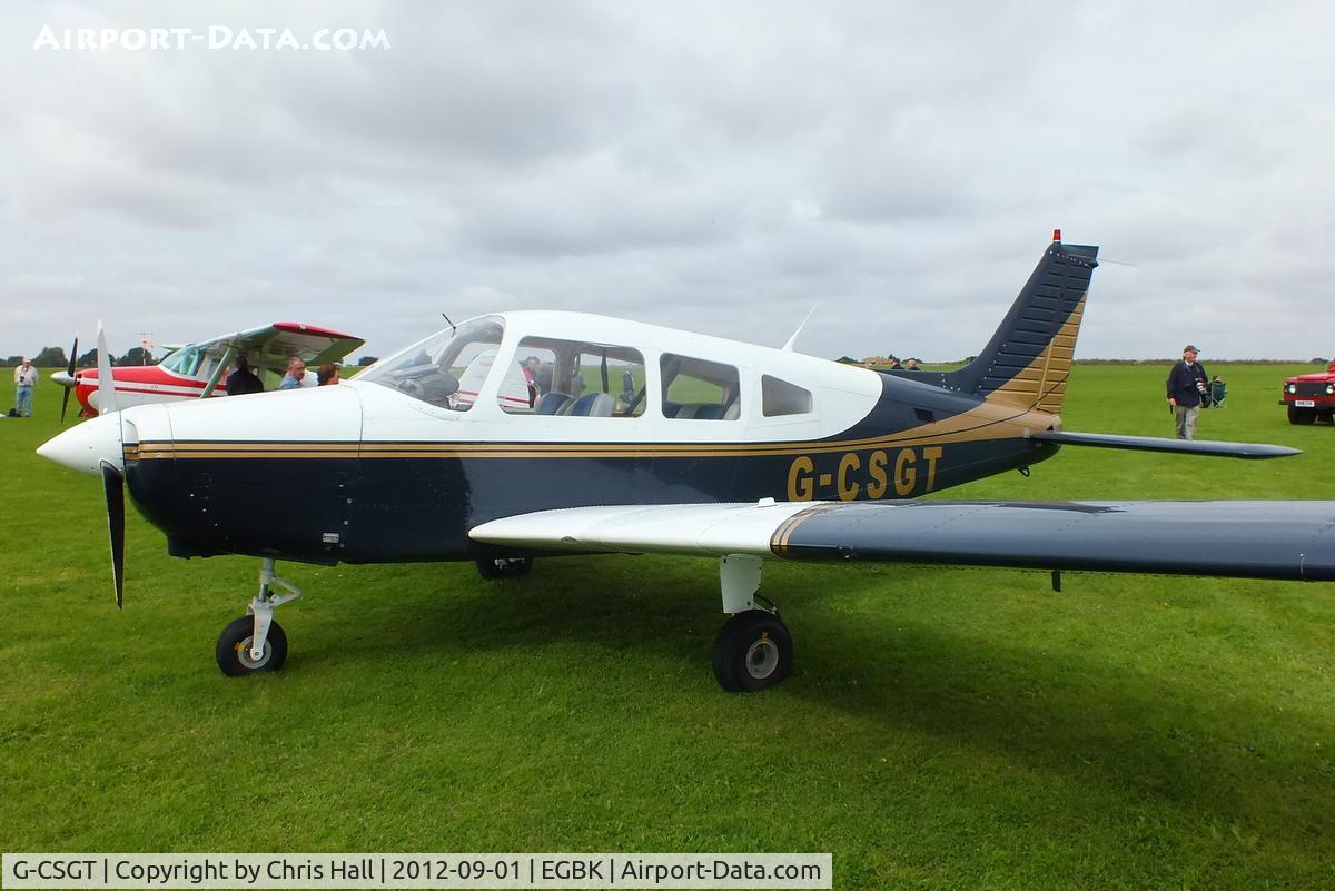 G-CSGT, 1988 Piper PA-28-161 Cherokee Warrior II C/N 2816069, at the at the LAA Rally 2012, Sywell