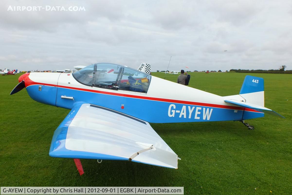 G-AYEW, 1963 CEA Jodel DR.1051 Sicile C/N 443, at the at the LAA Rally 2012, Sywell